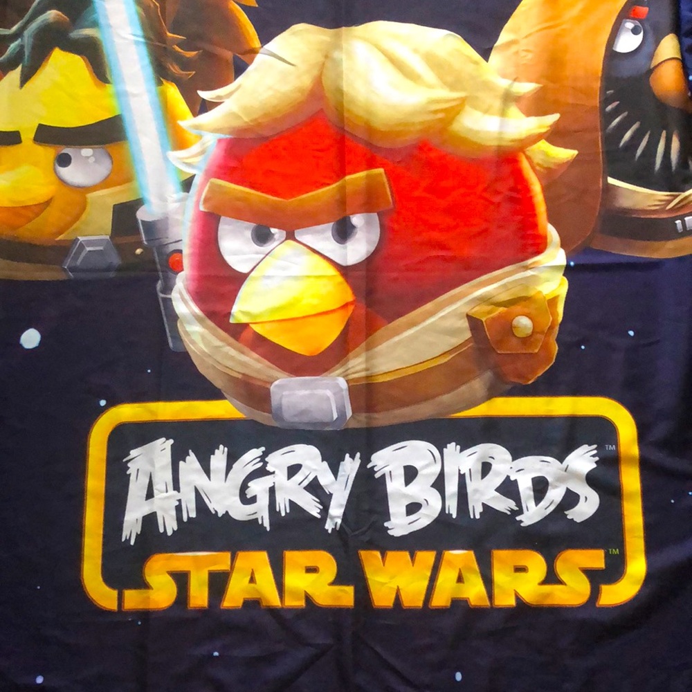 Shower Curtain Star Wars Angry Birds